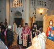 PS Siluan la slujba Vecerniei în Parohia Sfântul Ierarh Spiridon din Reggio Emilia