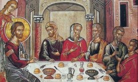 Le Christ mange avec les pécheurs et les publicains.