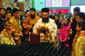 Botezul Domnului în parohia din Coslada, Spania
