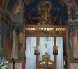 Imagine din interiorul bisericuţei  de la Cioclovina de Sus.